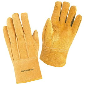CAPTAIN STAG｜キャプテンスタッグ アウトドア ソフトレザーグローブ(Mサイズ/イエロー) UM-1913