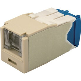 パンドウイット｜PANDUIT パンドウイット　カテゴリ6A　シャッター付モジュラージャック　アイボリー CJH6X88TGEI