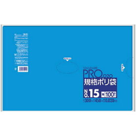 日本サニパック｜SANIPAK サニパック　規格ポリ袋15号青100枚 BL15