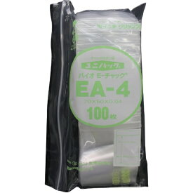 生産日本社｜SEISANNIPPONSHA セイニチ　「ユニパック」バイオEチャック規格品（チャック付ポリエチレン袋）　EA−4　70×50×0．04 EA-4-100