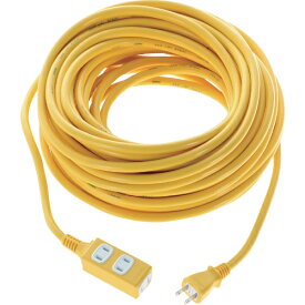 トラスコ中山｜TRUSCO NAKAYAMA TRUSCO　ソフトタイププラグ　3個口タップ型　20m　イエロー TRIS15-203-Y