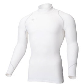 mizuno｜ミズノ メンズ ゴルフウエア バイオギアブレスサーモハイネック長袖(Mサイズ/ホワイト)52MJ0501 01【返品交換不可】