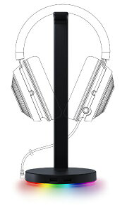 RAZER�b���C�U�[ �w�b�h�Z�b�g�X�^���h Base Station V2 Chroma �N���V�b�N�u���b�N RC21-01510100-R3M1�yrb_audio_cpn�z