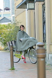 大久保製作所｜OKUBO-SEISAKUSHO レインポンチョ 自転車屋さんのポンチョノーブル(適応身長155cm〜180cm) カーキ D-3PO-PG [ユニセックス /【適応身長】男女共用 身長155cm〜180cm]