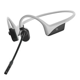Shokz(旧Aftershokz) ブルートゥースイヤホン 耳かけ型 OpenComm Light Grey AFT-EP-000027 [リモコン・マイク対応 /骨伝導 /Bluetooth]【rb_cpn】