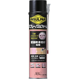 ABC｜エー・ビー・シー ABC　簡易型発泡ウレタンフォーム　1液ノズルタイプ　インサルパック　スプレーノズルフォーム　780ml　フォーム色： ピンク ISNF