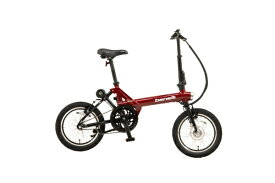 【エントリーで最大全額ポイント還元｜7/18迄】 BENELLI｜ベネリ 折りたたみ電動アシスト自転車 mini Fold 16 popular コズミックレッド [16インチ]【電動自転車】【キャンセル・返品不可】 【代金引換配送不可】