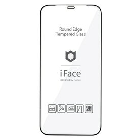 HAMEE｜ハミィ [iPhone 12 Pro Max専用]iFace Round Edge Tempered Glass Screen Protector ラウンドエッジ強化ガラス 画面保護シート 41-890363 ブラック