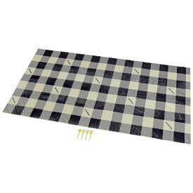 CAPTAIN STAG｜キャプテンスタッグ クッションレジャーシート90×180cm（ギンガムチェック）ピン4本付 UB-3061