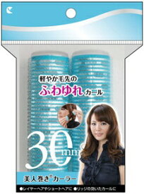 ラッキートレンディ｜LUCKY TRENDY 美人巻きカーラー 30mm 2P ターコイズ
