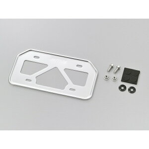 デイトナ|DAYTONA 17656 バイク用 ナンバープレートホルダー 125cc以下(山型) 原付用 クリアー 軽量型