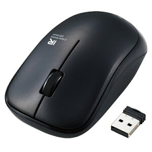 ELECOMbGR }EX R(Mac/Windows11Ή) ubN M-IR07DRKBK [IR LED /(CX) /3{^ /USB]