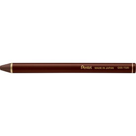 ぺんてる｜Pentel Vistage(ヴィスタージュ) 水彩スティック 色鉛筆 単色 ダークレディッシュブラウン GSS-T320