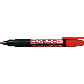 ぺんてる｜Pentel ペイントマーカー 油性ペン 細字 赤 MSP20-B