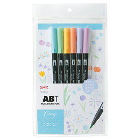 トンボ鉛筆｜Tombow ABT (DUAL BRUSH) 水性マーキングペン 6色セット ファンシー AB-T6CFN