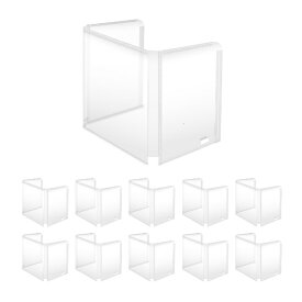 PLUS｜プラス 〔飛沫ガード〕飛沫防止 学校机用パーティション(標準) 10枚入（W653xH590xD407mm） SDP-0655-10P