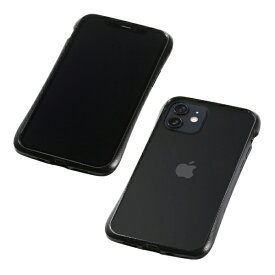 DEFF｜ディーフ 【iPhone用アルミバンパー】CLEAVE Aluminum Bumper for iPhone 12 mini DCB-IPCL20SABK ブラック【処分品の為、外装不良による返品・交換不可】