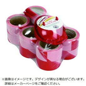 NOVAP｜ノバップ NOVAP　ホルダー付き表示テープ　SPEED　TAPE［［R上］］用　替えテープ　レッド／ホワイト　50mm×100m　12巻セット 3055054