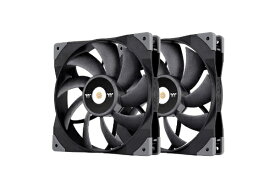 THERMALTAKE｜サーマルテイク ケースファンx2［140mm / 2000RPM］ TOUGHFAN 14 2Pack ブラック CL-F085-PL14BL-A
