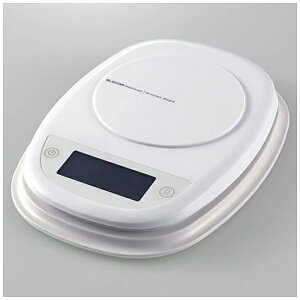 ELECOM�b�G���R�� �L�b�`���X�P�[�� �ő�2kg �ŏ�0.1g�\�� �z���C�g HCS-KS01WH