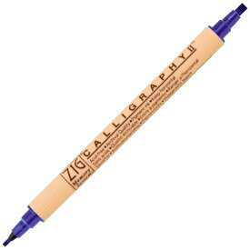 呉竹｜Kuretake ZIGメモリーシステム カリグラフィーII 水性マーカー 3.5mm芯＆2.0mm芯 ピュアブルー MS-3500-030