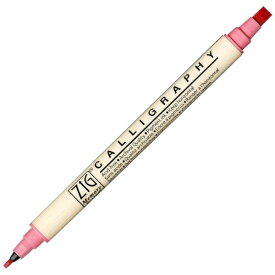 呉竹｜Kuretake ZIGメモリーシステム カリグラフィー 水性マーカー 5.0mm芯＆2.0mm芯 サーモン MS-3400-021