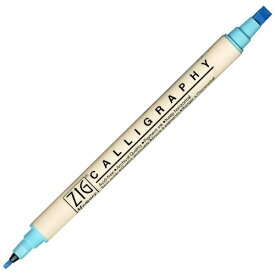 呉竹｜Kuretake ZIGメモリーシステム カリグラフィー 水性マーカー 5.0mm芯＆2.0mm芯 ブルーボネット MS-3400-036