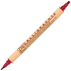 呉竹｜Kuretake ZIGメモリーシステム カリグラフィーII 水性マーカー 3.5mm芯＆2.0mm芯 ローズ MS-3500-024