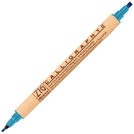 呉竹｜Kuretake ZIGメモリーシステム カリグラフィーII 水性マーカー 3.5mm芯＆2.0mm芯 ベビーブルー MS-3500-031
