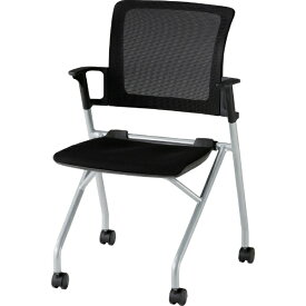 トラスコ中山｜TRUSCO NAKAYAMA TRUSCO　コンパクトミーティングチェア　ブラック CMC-BK