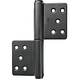 丸喜金属｜MARUKI HARDWARE MK　KJ旗丁番127ミリ　マットブラック　ビス付 S-51512U