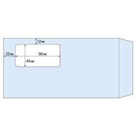 ヒサゴ｜HISAGO 〔封筒〕窓つき [長3 /100枚] アクア MF41