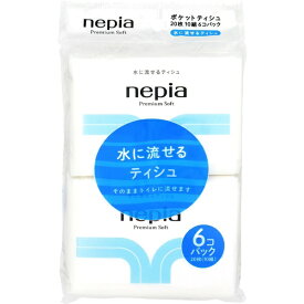 王子ネピア｜nepia nepia（ネピア） プレミアムソフト 水に流せるポケットティシュ 6個パック
