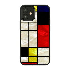 ROA｜ロア iPhone 12 mini 5.4インチ対応 天然貝ケース Mondrian