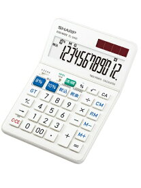 SHARP｜シャープ 電卓 軽減税率対応実務電卓 抗菌仕様セミデスクトップタイプ［W税率対応/12桁］ EL-SA92-X [12桁 /W税率対応]