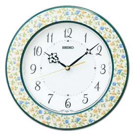 SEIKO｜セイコー 掛け時計　花模様光沢 【スタンダード】 KX266Y [電波自動受信機能有]