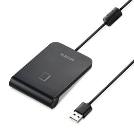 エレコム｜ELECOM 非接触型ICカードリーダーライター USB-A接続 (Mac/Windows11対応) ブラック MR-ICA001BK [マイナンバーカード対応]