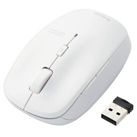 エレコム｜ELECOM マウス 抗菌(Windows11対応/Mac) ホワイト M-BL21DBKWH [BlueLED /無線(ワイヤレス) /5ボタン /USB]