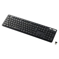ELECOM｜エレコム キーボード 抗菌(Windows11対応) ブラック TK-FDM110TKBK [ワイヤレス /USB]