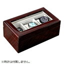 五十君商店｜IGIMI 腕時計 収納ケース 3本収納 木製 ウォッチボックス 窓付 茶 IG-ZERO40A-5W [3本用]