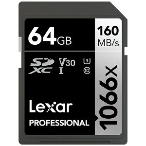 Lexar�b���L�T�[ SDXC�J�[�h Professional 1066x SILVER �V���[�Y LSD1066064G-BNNNJ [Class10 /64GB]