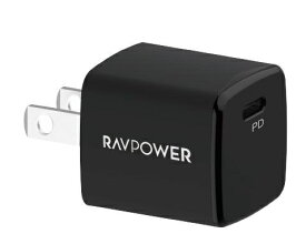 RAVPower｜ラブパワー RAVPower 20W USB-C 急速充電器 ブラック RP-PC149 [1ポート /USB Power Delivery対応 /Smart IC対応]