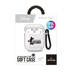 PGA�b�s�[�W�[�G�[ AirPods�[�d�P�[�X�p �R�ۃ\�t�g�P�[�X �~�b�L�[�}�E�X Premium Style PG-DAPSTP01MKY