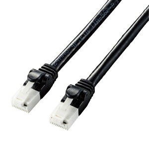 ELECOM�b�G���R�� LAN�P�[�u�� Cat6A �c�����܂�Ȃ� 5m �u���b�N RJ45�R�l�N�^ 10Gbps RoHS�w�ߏ���(10����) �u���b�N LD-GPAT/BK50 [5m /�J�e�S���[6A /�X�^���_�[�h]