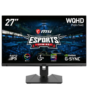 MSI エムエスアイ USB-C接続 ゲーミングモニター Optix MAG274QRF-QD [27型 /ワイド /WQHD(2560×1440)]