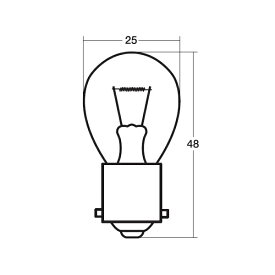 スタンレー電気｜STANLEY ELECTRIC 12V27Wアンバー シングル球 アンバー色 10個入 A4961