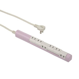 オーム電機｜OHM ELECTRIC 回転スリムタップ 6個口 1.5m ピンク HS-T61C5S3-P [1.5m /6個口 /スイッチ無]