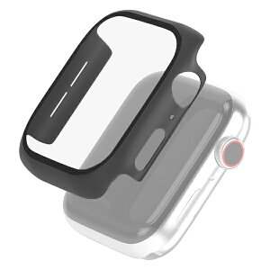ELECOM�b�G���R�� �A�b�v���E�H�b�` �J�o�[ Apple Watch SE3 / SE2 / SE1 ( ��3 / 2 / 1����) / Series 6 / 5 / 4 [ 44mm ] �t���J�o�[ �n�C�u���b�h �P�[�X �����K���X �S�ʕی� �t�� ���� 2�d�\�� ���E����h�~ �u