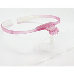 ERICA OPTICAL|エリカ オプチカル HAWK EYE 跳ね上げ式ヘッドルーペ レンズ倍率 1.6倍 ピンクマット