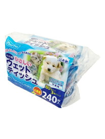 ペットプロジャパン｜PetPro やさしいウェットティッシュ 80枚入×3P